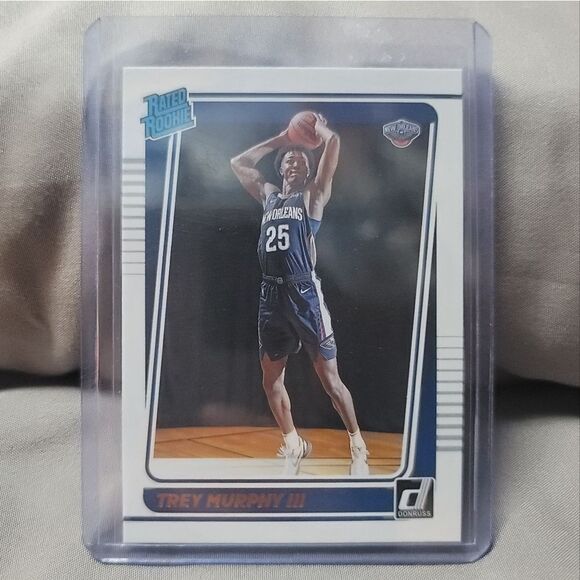 Trey Murphy III New Orleans Pelicans rated rookie card - 2021-21 Panini Donruss - Picture 1 of 8